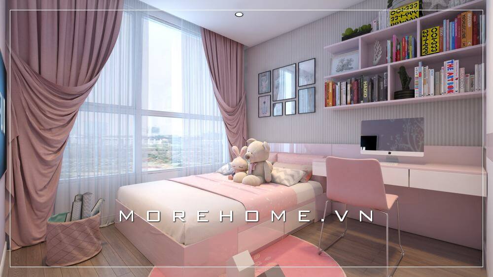 Thiết kế phòng ngủ bé gái